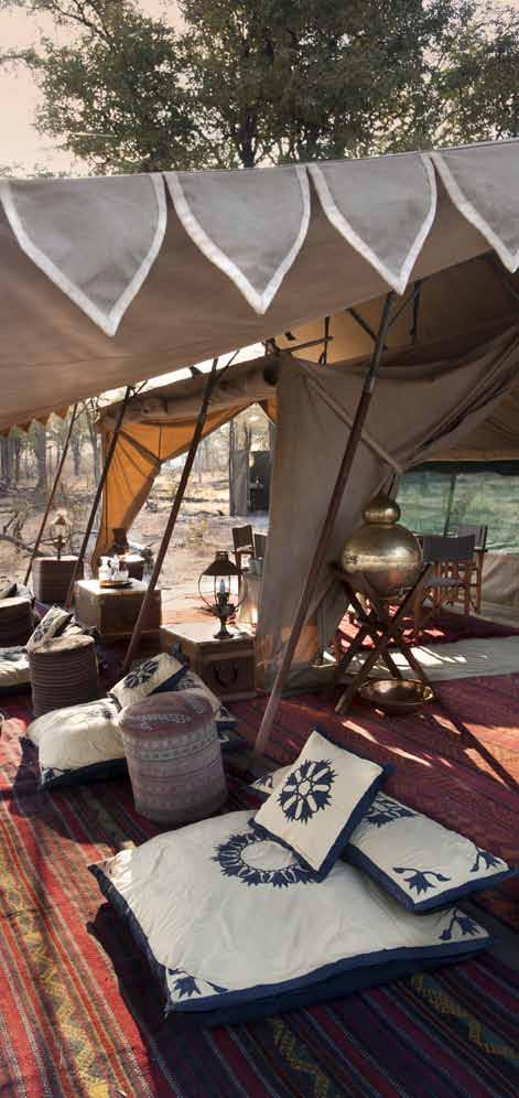 FACT FILE SELINDA EXPLORERS CAMP Selinda Explorers Camp is located in the 320,000 acre Selinda Reserve of northern Botswana and is built on the banks of the Selinda Spillway, about one hour west of