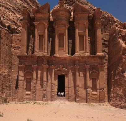 Petra is 142km south of Ma in or a three hour drive.