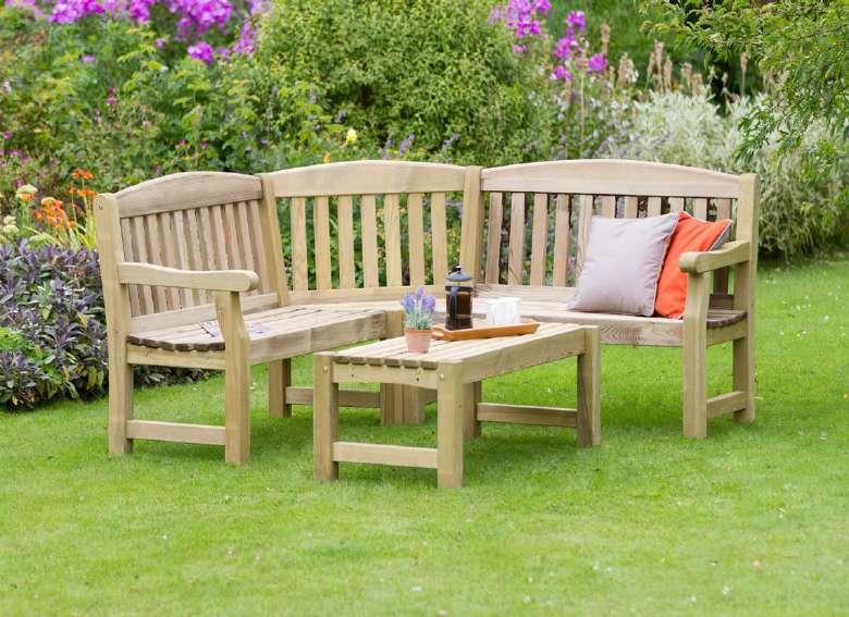 Combine the with the Emily Coffee Table / Bench for a complete garden set. (Available to purchase separately).