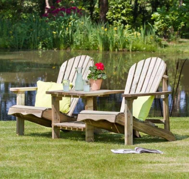LILY RELAX GARDEN SEAT The Lily Relax Wooden chair is constructed from FSC sourced pressure treated timber for continued sustainability.