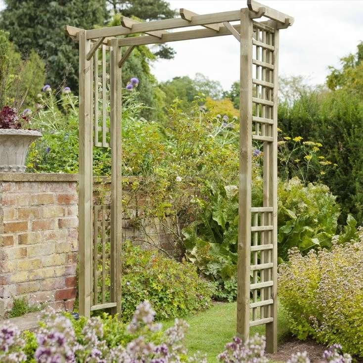 RYEFORD GARDEN ARCH 109.99 FSC Certified Smooth Planed timber Pressure treated for Longer life eliminates the need for annual re-treatment.