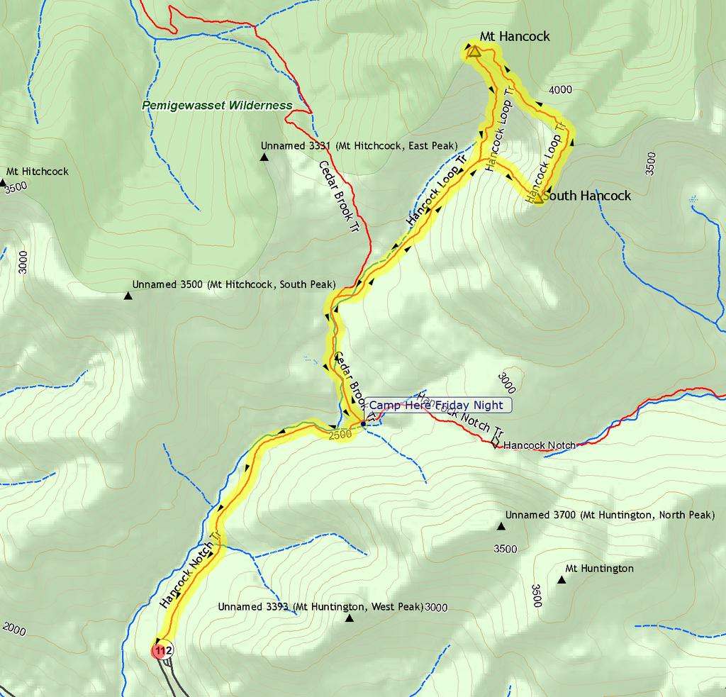 AMC August 3, 2015 Saturday Hike - Hancock Loop & Out 0 2487 ft 2007, Appalachian Mountain