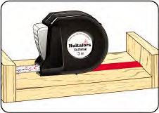 What makes the TALMETER marking measure so special is the fact that you can take a measurement and then mark it directly onto your work-piece. Without even reading off the scale to verify the length.