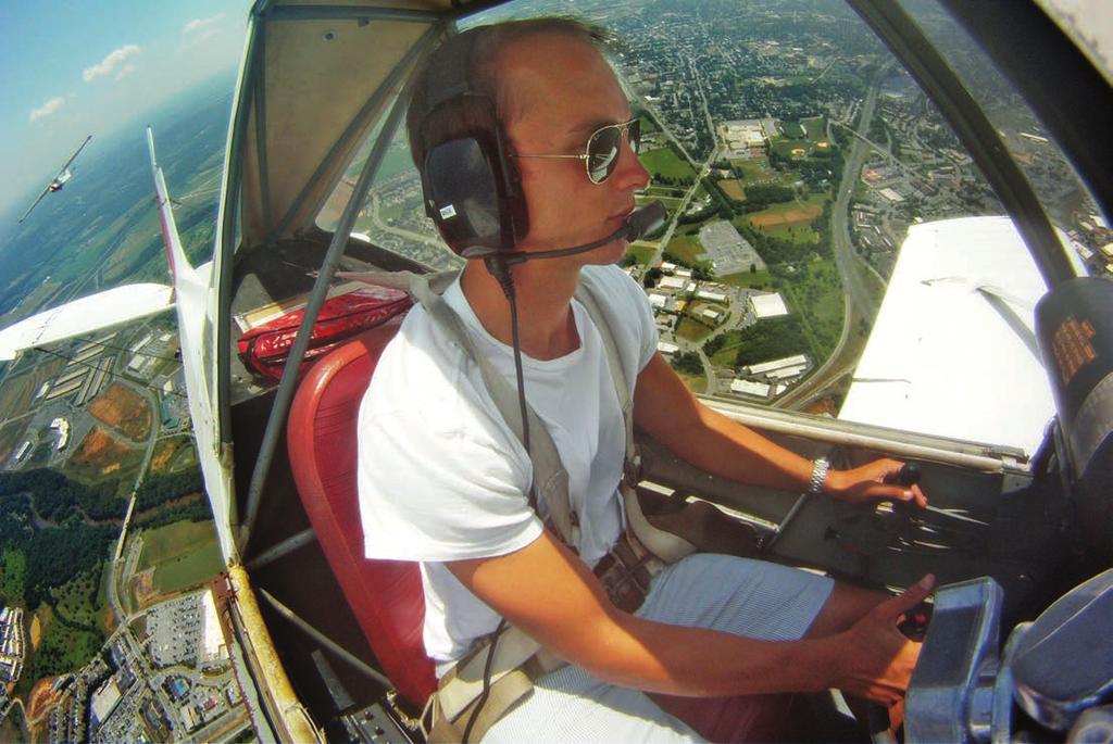 The first flight proves you can actually keep a plane up without an engine and the second flight gets you hooked. Richard Horigan of Fairfield, Pa.