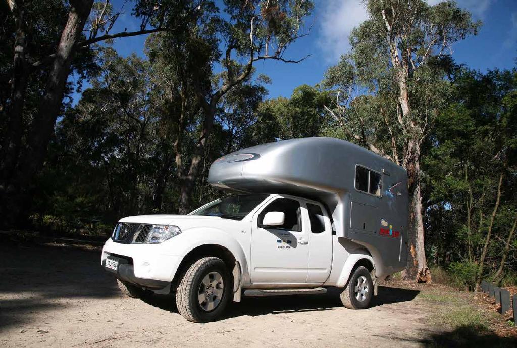 Looking more like a mini motorhome than a ute with slide-on, the Musica fits its host vehicle perfectly.