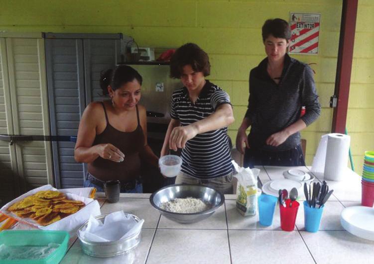 Cooking Class 2-4 PM Approximately 1½ hour ; $22 per person with lunch or dinner, 20 persons maximum This class offers a fantastic opportunity to learn how to make traditional Costa Rican dishes.