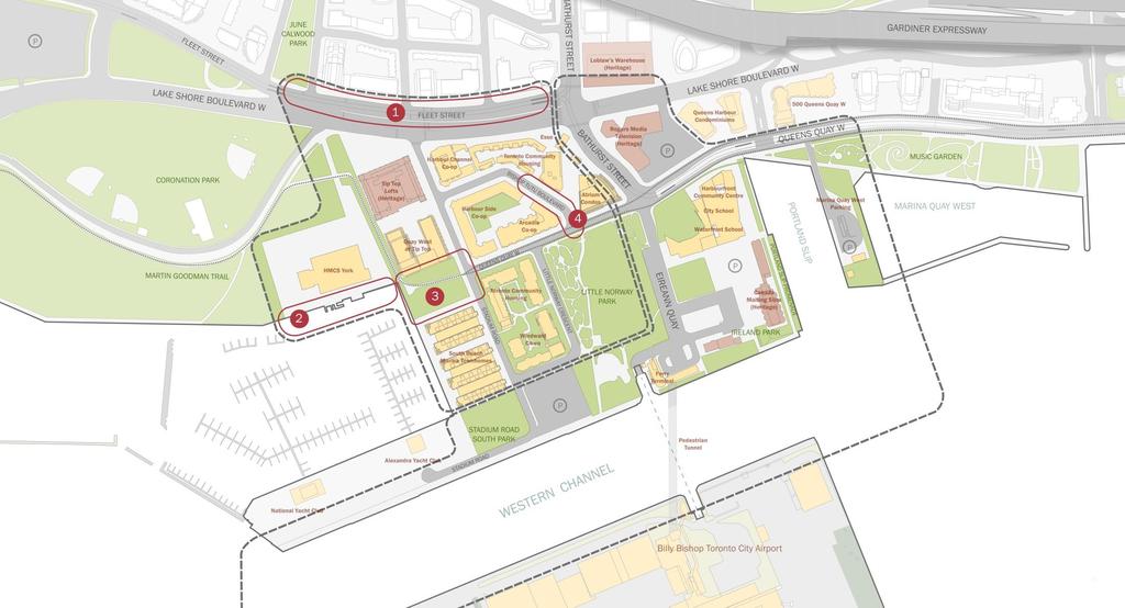 Areas of Focus : Improving the Neighbourhood 1 Fleet Street Right-of-Way 3 Martin