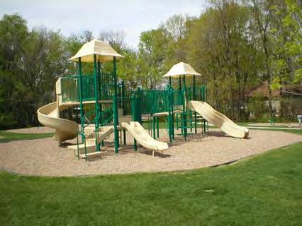 Park Amenities Pea gravel to play area- 2006 Park Sign- 2004 Play Equipment- 1999 Irrigation- 2002 Sidewalks- 1999 Benches/Tables- 1999 Maintenance Schedule 2014- Replace Benches & Tables- $1,420
