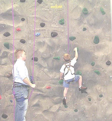 Brag to your friends, My Birthday Rocked! The climbing wall parties are designed for ages 5 and up. The parties will be supervised by your own personal certified climbing attendant.