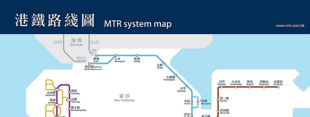 MTR Network in Hong Kong (2012) HK Population : around 7 million