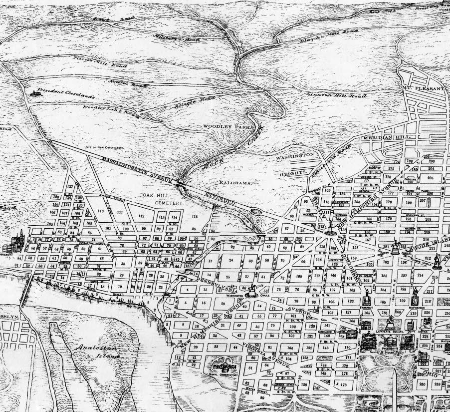 Even in this 1886 map of Washington, the Argyle estate that would become Crestwood is shown as empty countryside.