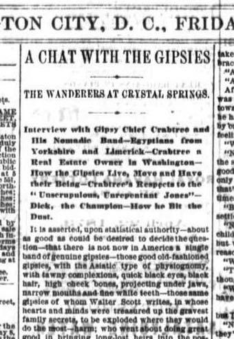 Crystal Spring in the news (left) in the National Republican (March 28, 1873) and advertised in the Evening Star (June 15, 1864) as late as 1873, the National Park Service concluded the property had