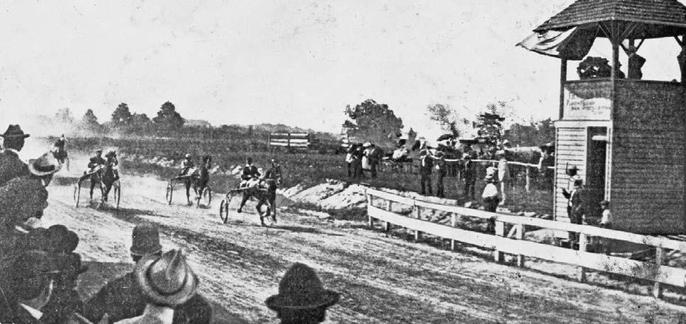 View during horse racing at Brightwood track, 1904, General