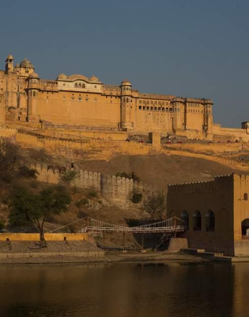 Day 11 Feb 24th Today in Jaipur, the "Pink City", we will visit the Amber Fort, the City Palace, the Observatory, and drive through the Hawa Mahal.