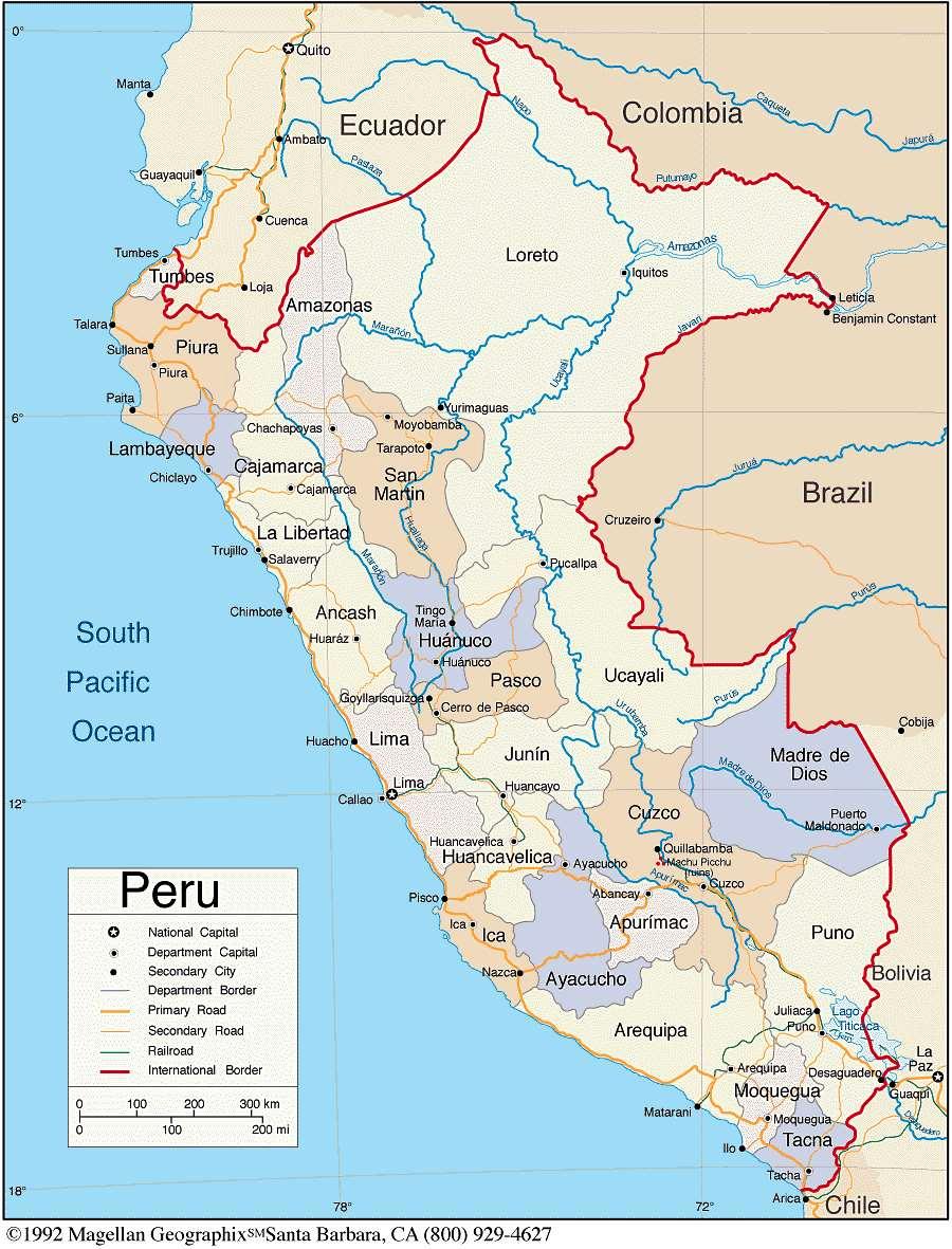 Peru s Map An