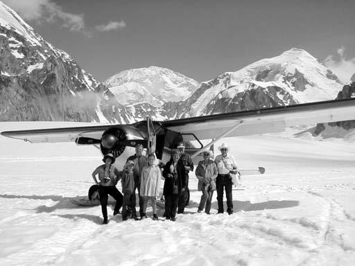 Figure 3. An air tour party on one of the park s glaciers. Photo courtesy of the author.