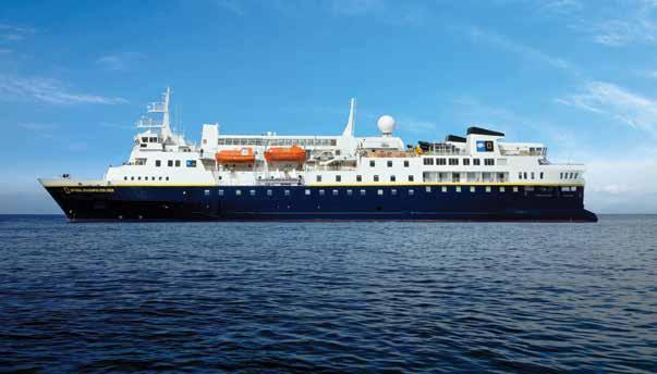 National Geographic Explorer CAPACITY: 148 guests in 81 outside cabins. REGISTRY: Bahamas. OVERALL LENGTH: 367 feet.