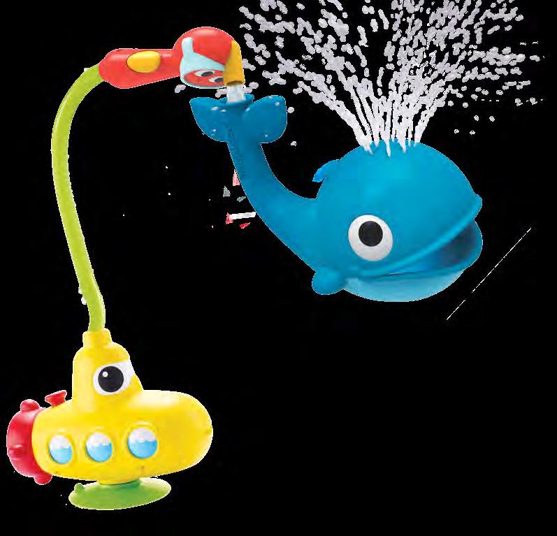 Easy activation hand shower Spraying whale Swims & floats water pump
