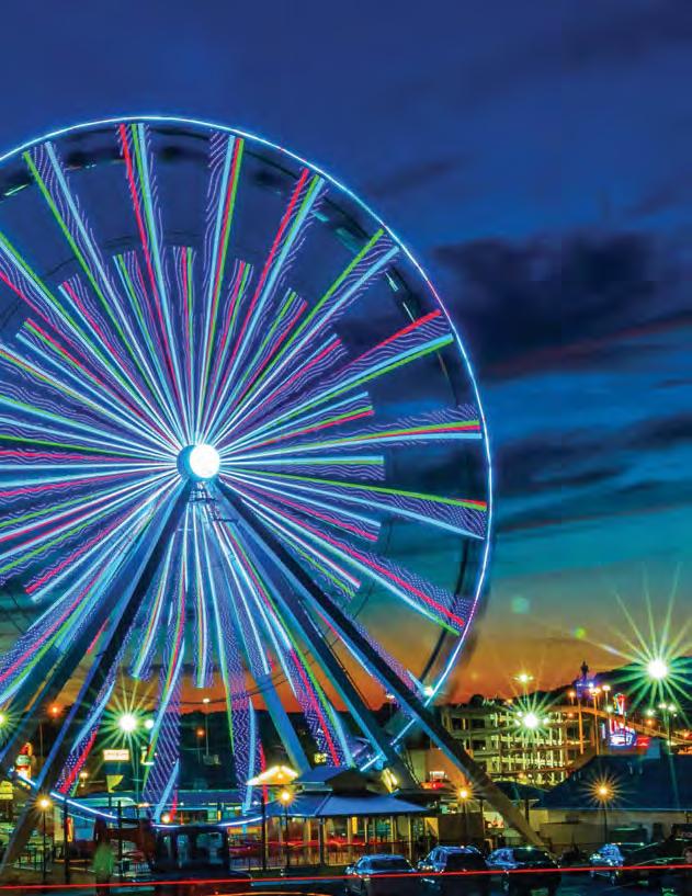 60 Branson Ferris Wheel 40 GONDOLAS 150 FEET TALL 16,000 LED LIGHTS ILLUMINATING THE NIGHT SKY LOCATED AT TRACK 1 BRANSONTRACKS.COM $30 PLAYCARD A FOR $ 25 AM3 MATIONS 3 LOCATIONS IN BRANSON 417.334.