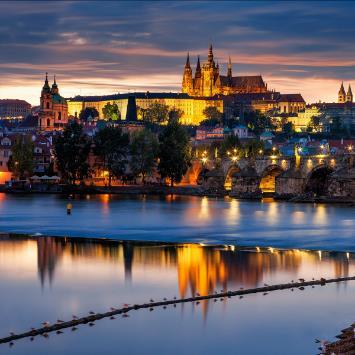 Prague is also known as the historical capital of Bohemia.