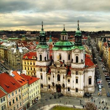 Prague was founded during the Romanesque period and was flourishing by the Gothic and Renaissance eras.