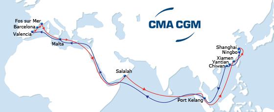 New 2015 ASIA - MEDITERRANEAN Services MEX 1 MEX 2 PHOEX BEX AEGEX MEX 1 Eastbound Dedicated feeder network to all South East Asian ports New gateway from all Med ports to Indian Ocean via Salalah
