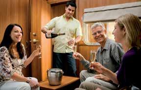 Boasting deluxe extras such as Platinum Transfers, in-cabin breakfasts and access to the Platinum Club,