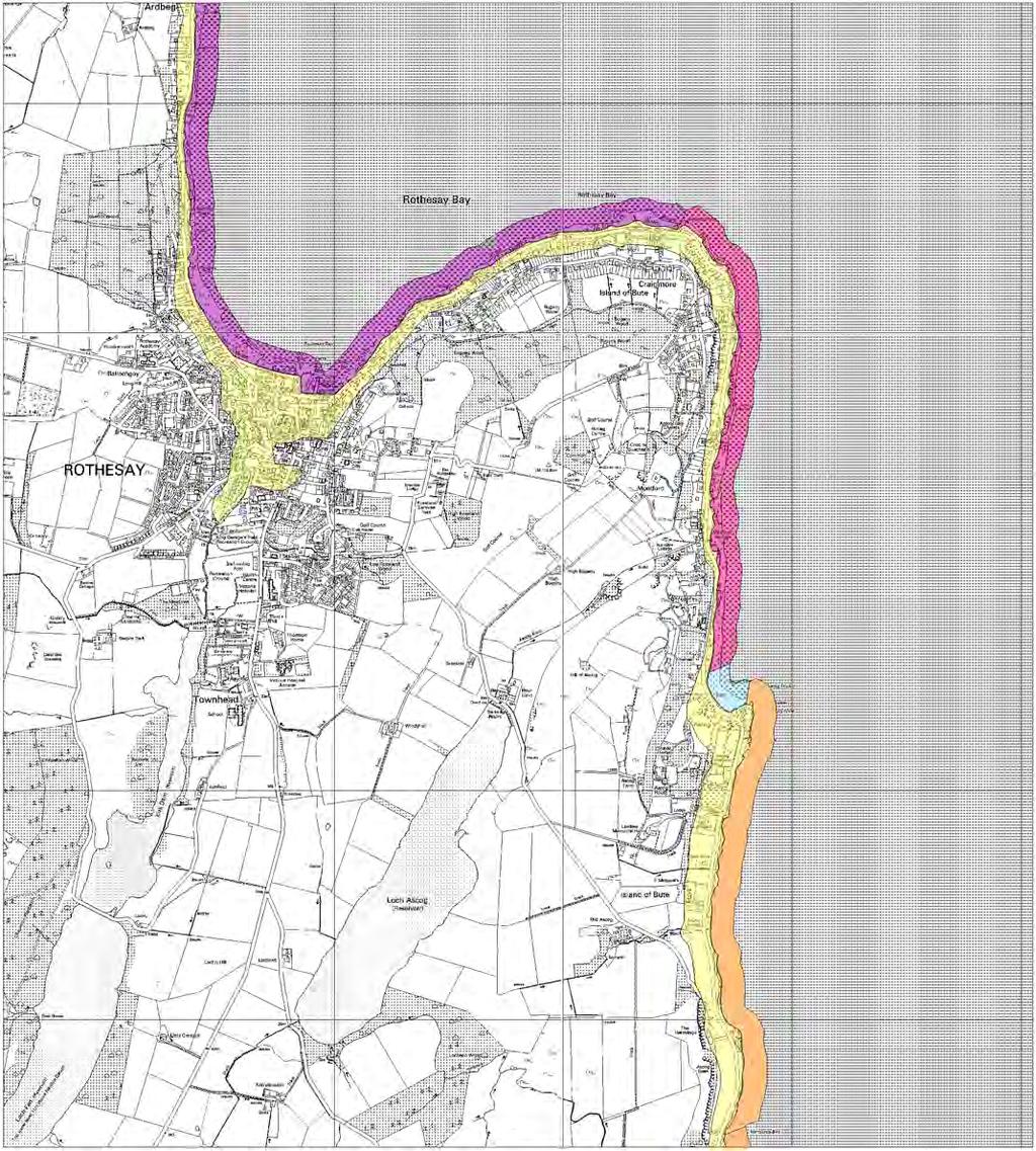 BUTE MAP 3 - EROSION CLASS Port Bannatyne to Rothesay & Kerrycroy