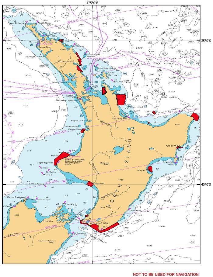 North Island Overview 11. Cavalli Passage 14. Whangarei Coast 10. Coromandel 3. Eastern Bay of Plenty/ East Cape 15. Taharoa to Kawhia Bar 5.