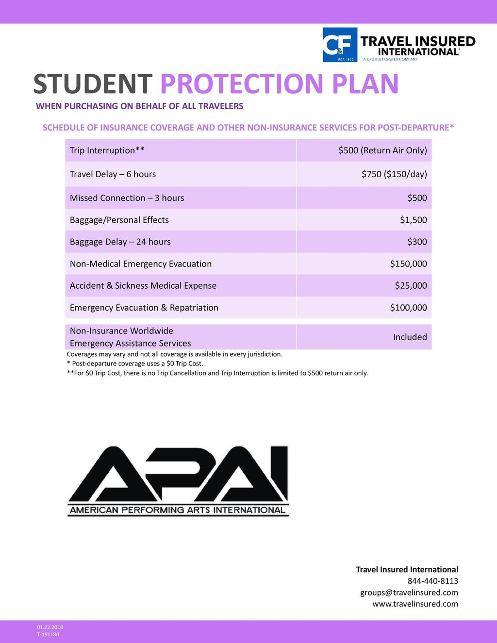 APAI purchases a Student Protection