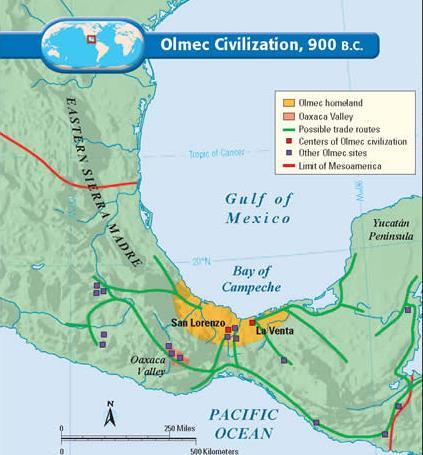 Section-2 Early Mesoamerican Civilizations The Olmec create the