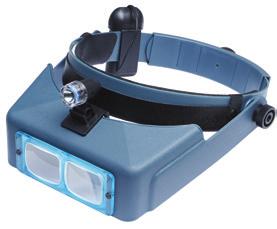 LAB ACCESSORIES Interchangeable Magnifier Headset with LED Economic, and fully interchangeable headband magnifier with