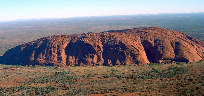 Uluru Uluru is a giant sandstone monolith in Central Australia.