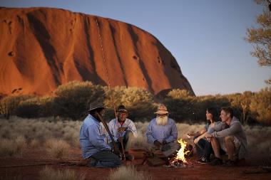 For Aboriginal Australians, Uluru forms a part of Dreaming stories.
