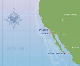 October 1 Ensenada, Mexico 5-Night Baja Cruise Disney Wonder departing from San Diego, California October 4,
