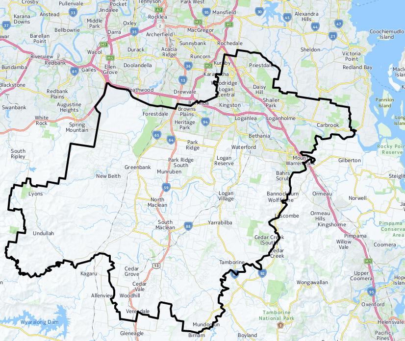 Facts: 26km south of Brisbane CBD Total area of 5,214.