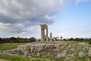 You can see: The Temple of Apollo.