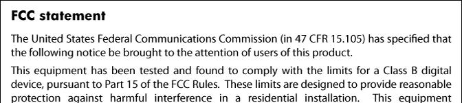 FCC statement Notice to users in Korea VCCI (Class B) compliance statement for users in Japan Notice to users in Japan about the power cord Regulatorna napomena Europske