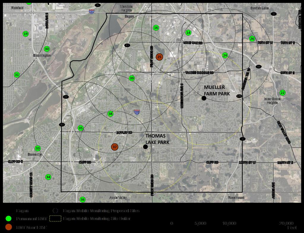 Item 5: Eagan Mobile Noise Monitoring Study Plan Locations 1. Thomas Lake Park 2.
