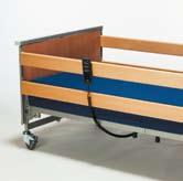 Bed Accessories Side rails Lilly III Full length wooden side rail with three bars.