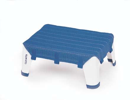 Aquatec Bathing Transfer aids Stable frame Feet with non-slip rubber caps Non-slip, removable cover, machine-washable 3 year warranty 150kg/24 stone weight limit Aquatec Step Technical data Order