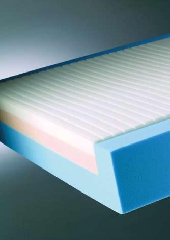 The mattress features a high density visco elastic (memory) foam insert, which is temperature-sensitive to the body,