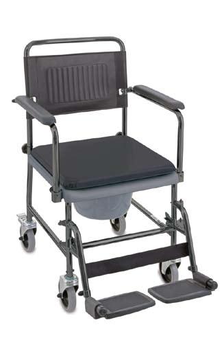 positioning over the toilet Swing-away armrests and swing-away, detachable footrests Stable