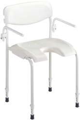 Galaxy Folding, height-adjustable shower chair, perfect for travelling and compact
