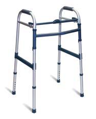 Walking Frames Escort A medium size domestic aluminium frame which is height adjustable. Wheel kit also available.