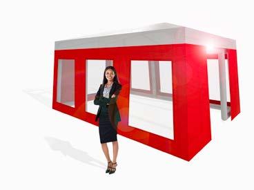 Supplied with opaque canopy visual shows air-filled structure for