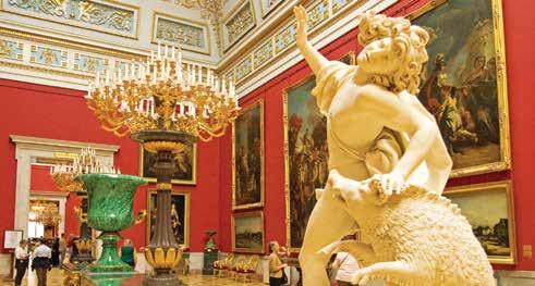 , il. Tour the remarkable State Hermitage Museum, the second largest repository of artwork in the world. farms and quaint dachas, traditional Russian wooden cottages.