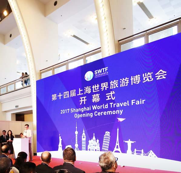 SWTF2017 SHOW REPORT SHANGHAI WORLD TRAVEL FAIR 750+ 53+ 450+ 16,000+ Exhibitors / Co-exhibitors Countries / Regions