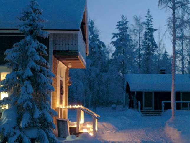 And it is here where we can see why Santa has chosen Lapland as his homeland LUOSTO LOG CABINS Staying in a log cabin is a great way to experience