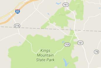 Blacksburg/Kings Mountain (20-30 minutes to York) Kings Mountain Campground Park #886331 Kings Mountain State Park rests in a picturesque setting adjacent to Kings Mountain National Military Park, a